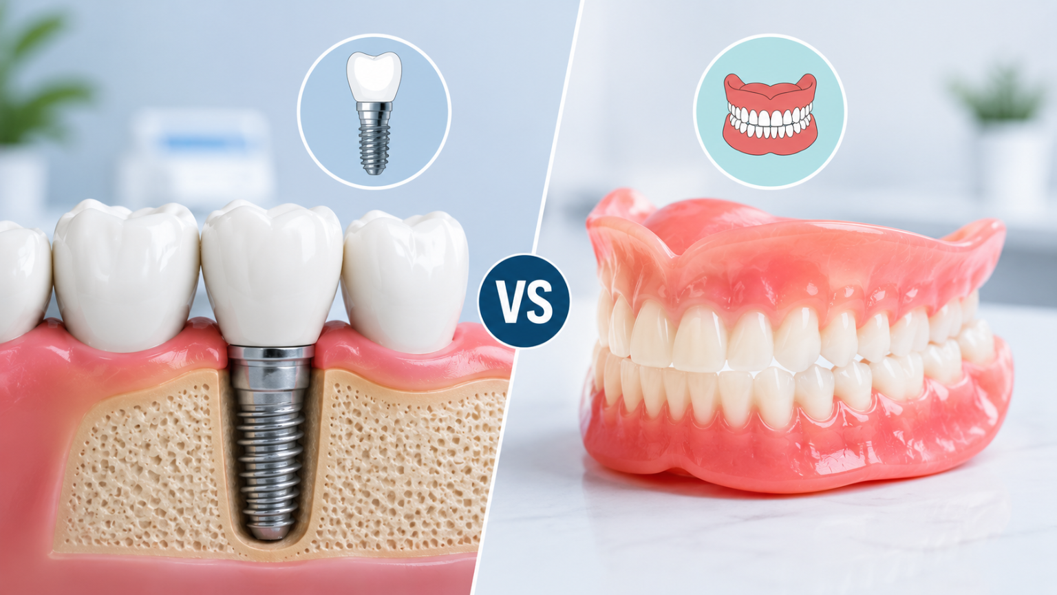 Dental Implants vs Dentures